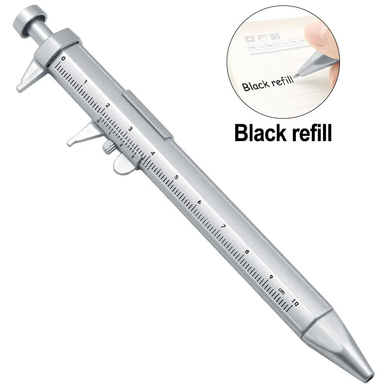 Multifunction Caliper Pen Ball-point Ballpoint Gel Ink Vernier Roller Zpaxo Black refill