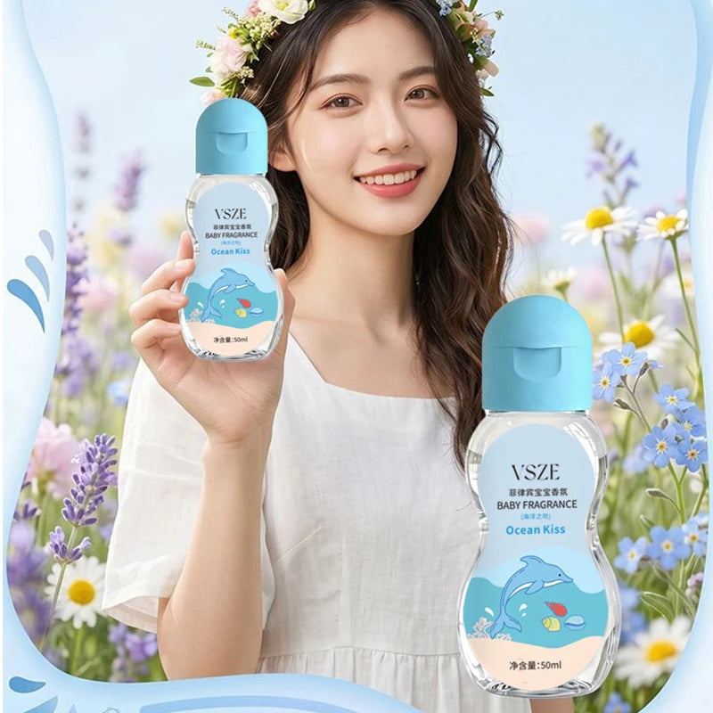 Baby Friendly Plant Extract Soft Scent Perfume Fresh Light Fragrance Natural Skin Calming Aroma Kids Home Daily Use 50ml Zpaxo