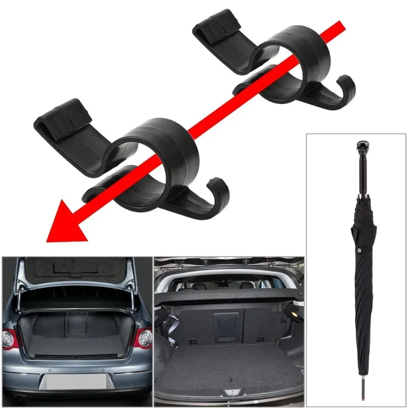 2-Pack Car Trunk Umbrella Holder Organizer Clips Car Trunk Organizer Clip Zpaxo