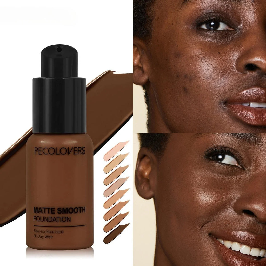 Full Coverage Concealer Foundation - Long-Lasting, Waterproof Natural Matte Finish for Flawless Skin Easy To Create Daily Makeup Zpaxo