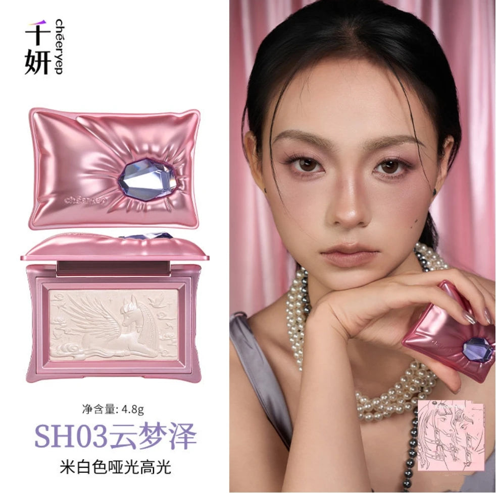 Qianyan Cheeryep Eyeshadow Palette Pillow Gem House Edition Zpaxo SH03
