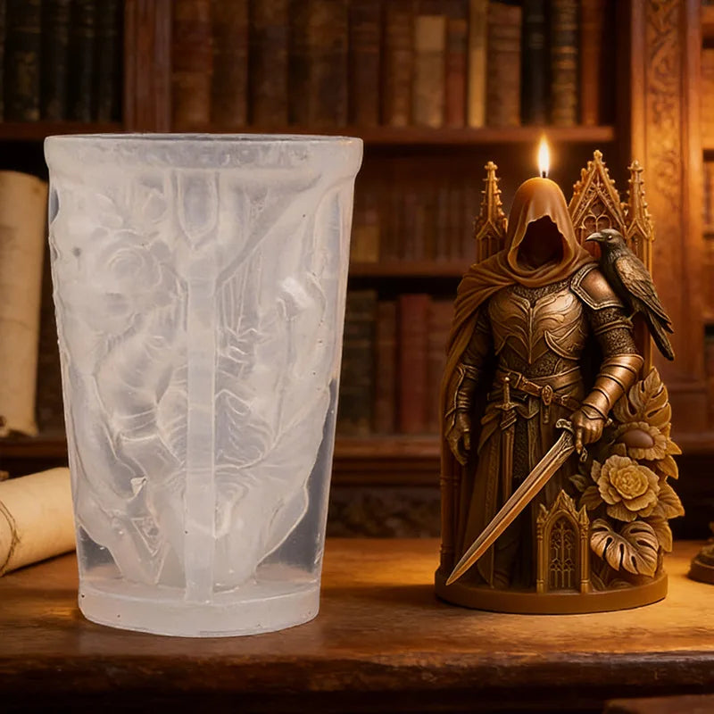 3D Human Sculpture Candle Silicone Mold Religious Virgin Angel Fairy Goddess Warrior Figure Aroma Soap Wax Craft Mold Home Decor Zpaxo