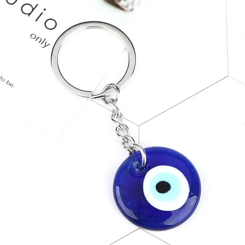 Fashion Greek Pendant Charm Gift Turkish Blue Eye Keychain Accessories Zpaxo