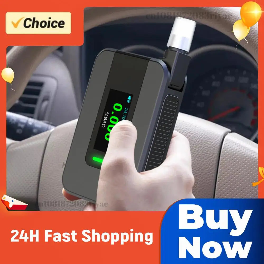 Electrochemical Alcohol Tester Blowing Drunk Driving Professional