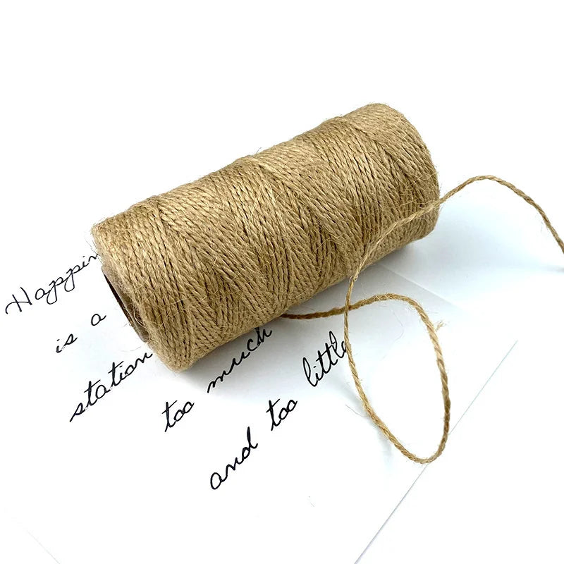 2mm*100m fine twine tag line Fine rope clothing rope hand-made vintage woven twine Zpaxo