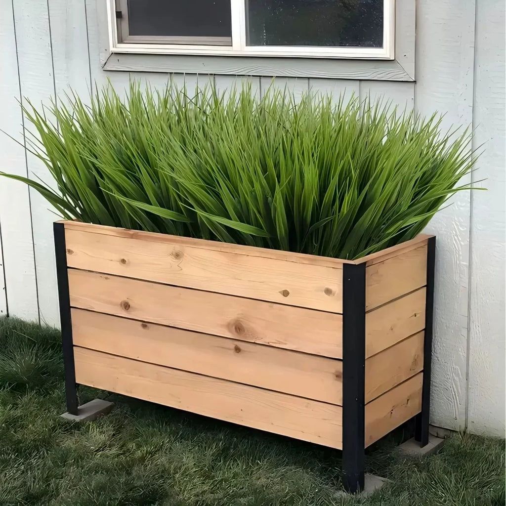 35cm Artificial Spring Grass Bundles – Faux Green Plant Decor Artificial Plant Decor Zpaxo