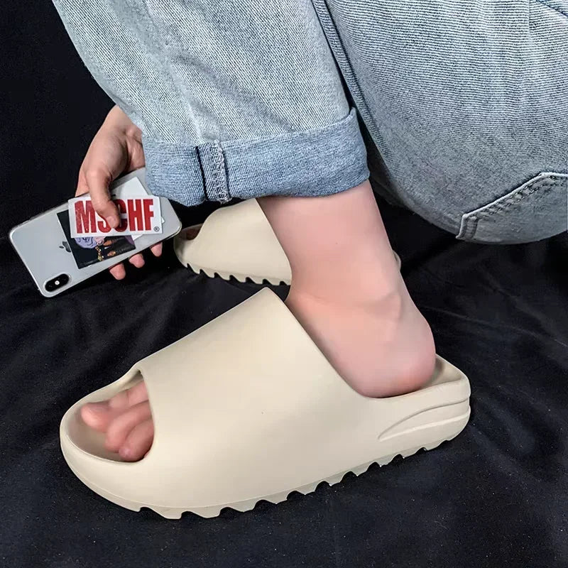 Summer Slippers Woman 2025 Men Women EVA Soft Bottom Luxury Indoor