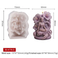3D Human Sculpture Candle Silicone Mold Religious Virgin Angel Fairy Goddess Warrior Figure Aroma Soap Wax Craft Mold Home Decor Zpaxo 50-4176-D
