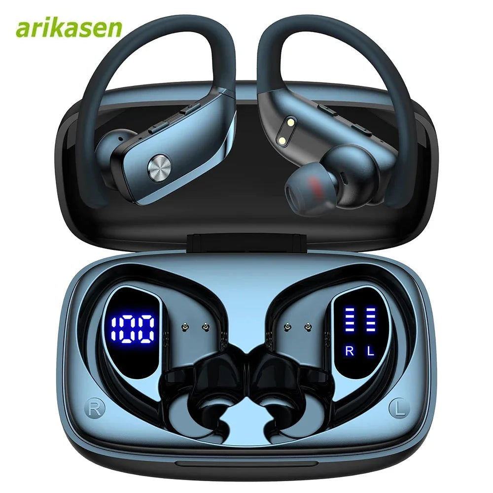 Wireless Earbuds Bluetooth Headphones 48hrs Play Back Sport Earphones