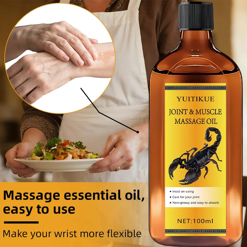 YUITIKUE 100ml Natural Organic Joint & Body Massage Oil Body Massage Oil Zpaxo