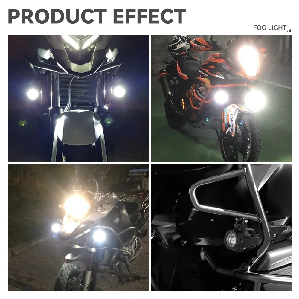 Motorcycle LED Fog Lights Auxiliary Spotlights Selective Yellow Lights Daytime Running Lights For Moto Guzzi V85 TT Accessories Zpaxo