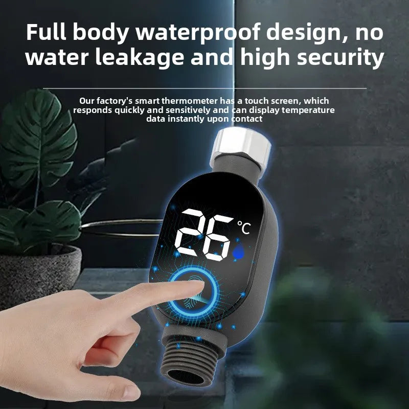 Bathroom Thermometer Electronic Thermometer Sauna Thermometer Shower Fixture Accessory Home Bathing Tool Fit Most Shower Hose Zpaxo