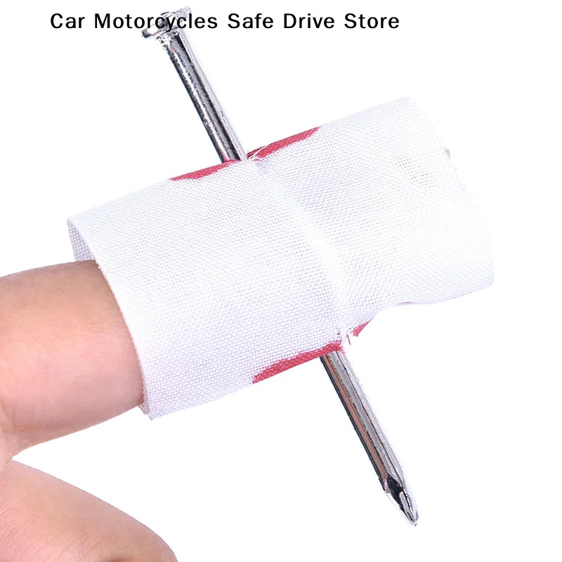 MNew Prank Joke Toy Fake Nail Through Finger Halloween Kids Gags