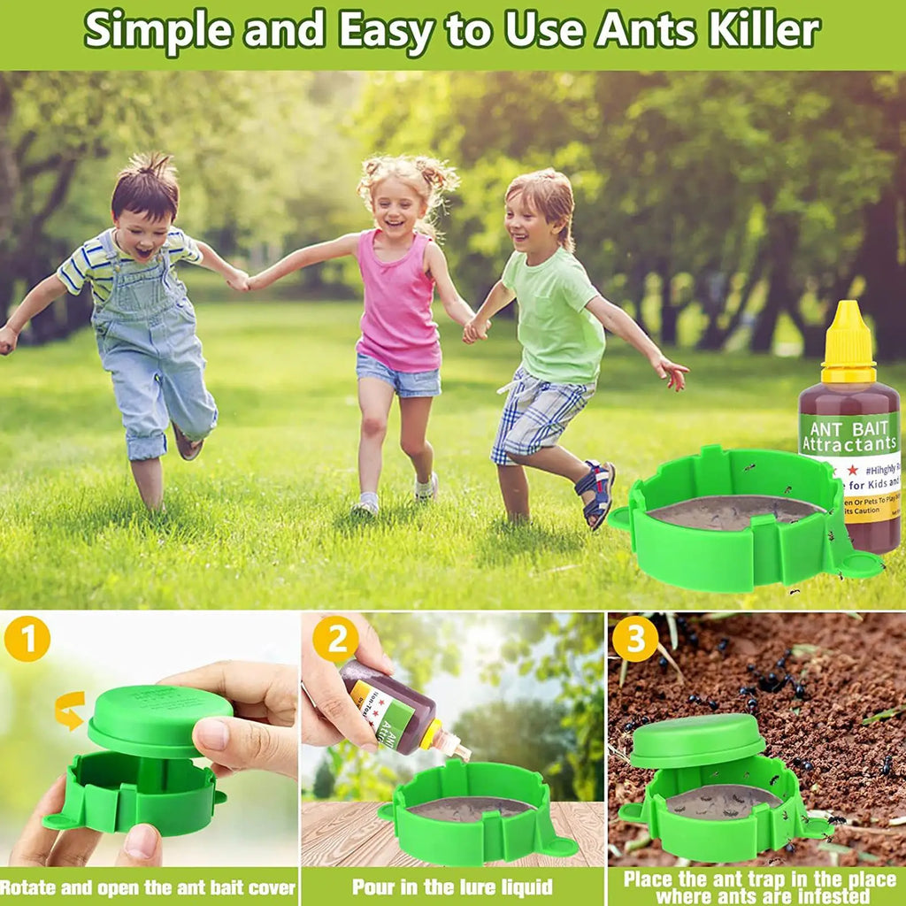 Ant Bait Trap Reusable Eliminator Station Control Tool Household
