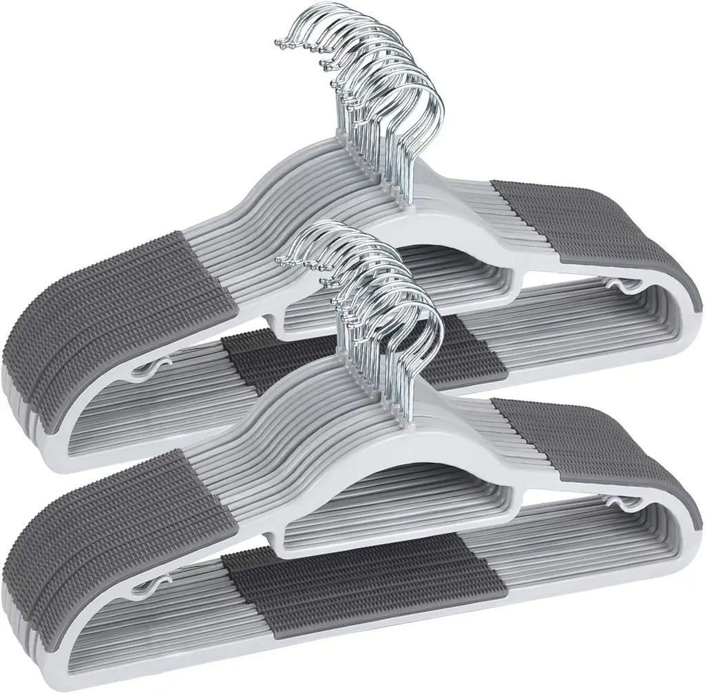 10 Piece Set Of Heavy-Duty Dry And Wet Hangers With Anti Slip Pads Saving Space With a 0.2-Inch Thick Ultra Light Organizer Zpaxo