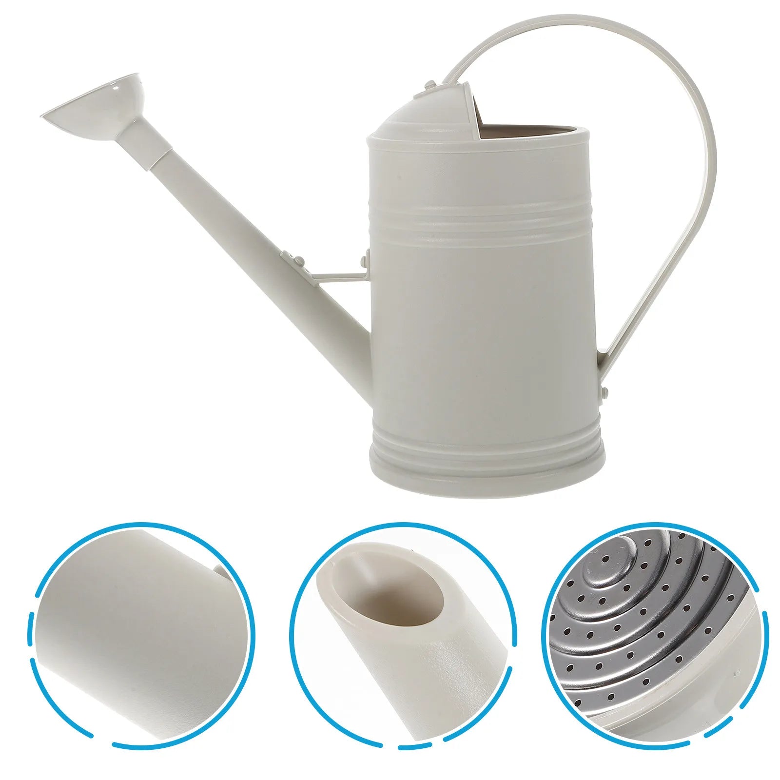 Watering Pot Large Capacity Stainless Steel Long Spout Ergonomic Handle Garden Plant Indoor Outdoor Watering Cans Zpaxo