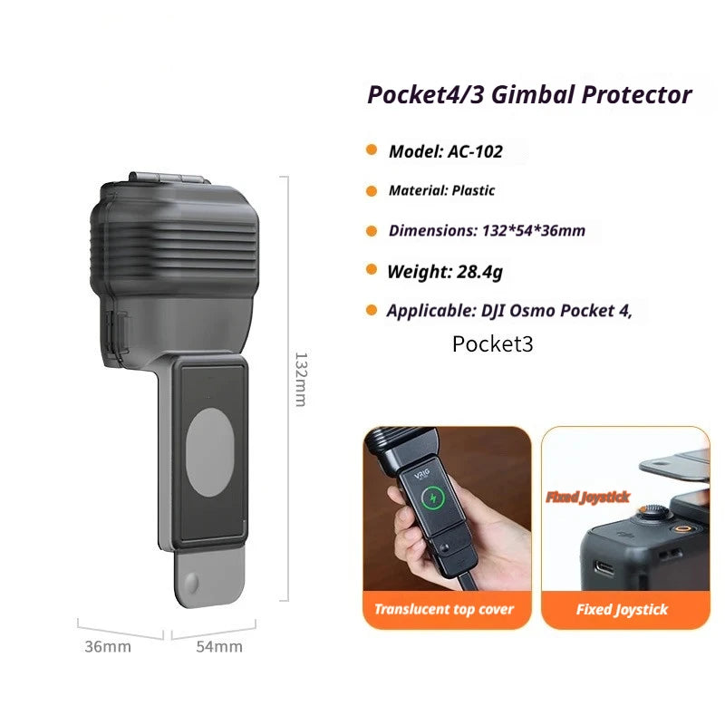 DJI Osmo Pocket 4/3 Protective Case – Lens & Screen Guard Camera Protective Case Zpaxo