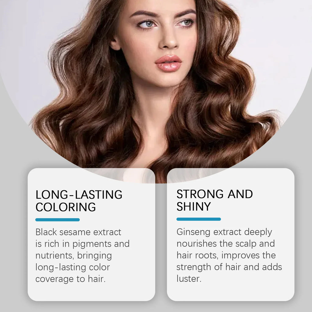 HOEGOA Herbal Hair Dye Shampoo – Red, Purple, Brown, Black Hair Dye Shampoo Zpaxo