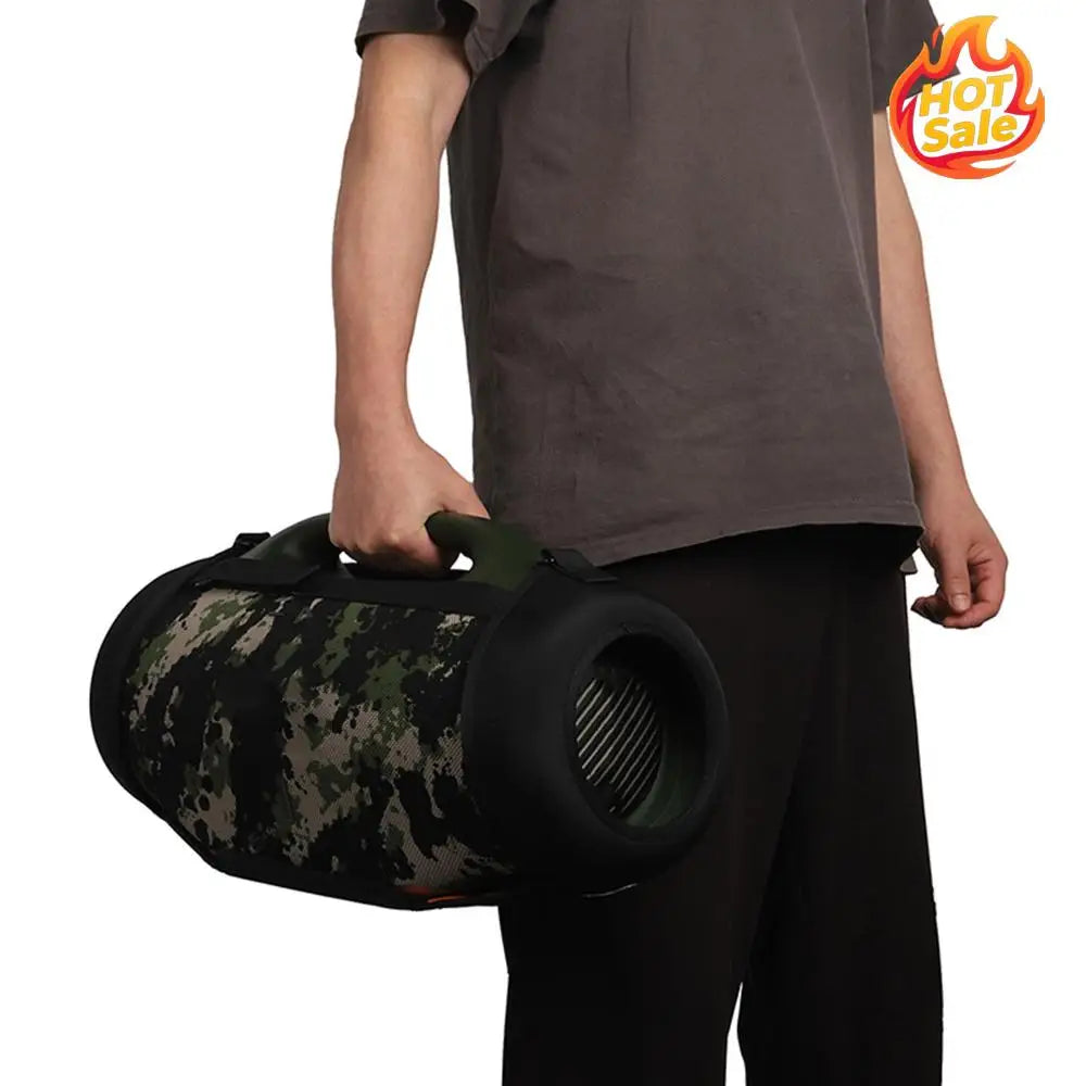 Travel Carrying Strap Protective Portable Speaker Strap Holder Carrier Shoulder Strap with Two Side Covers for JBL Boombox 4 Zpaxo
