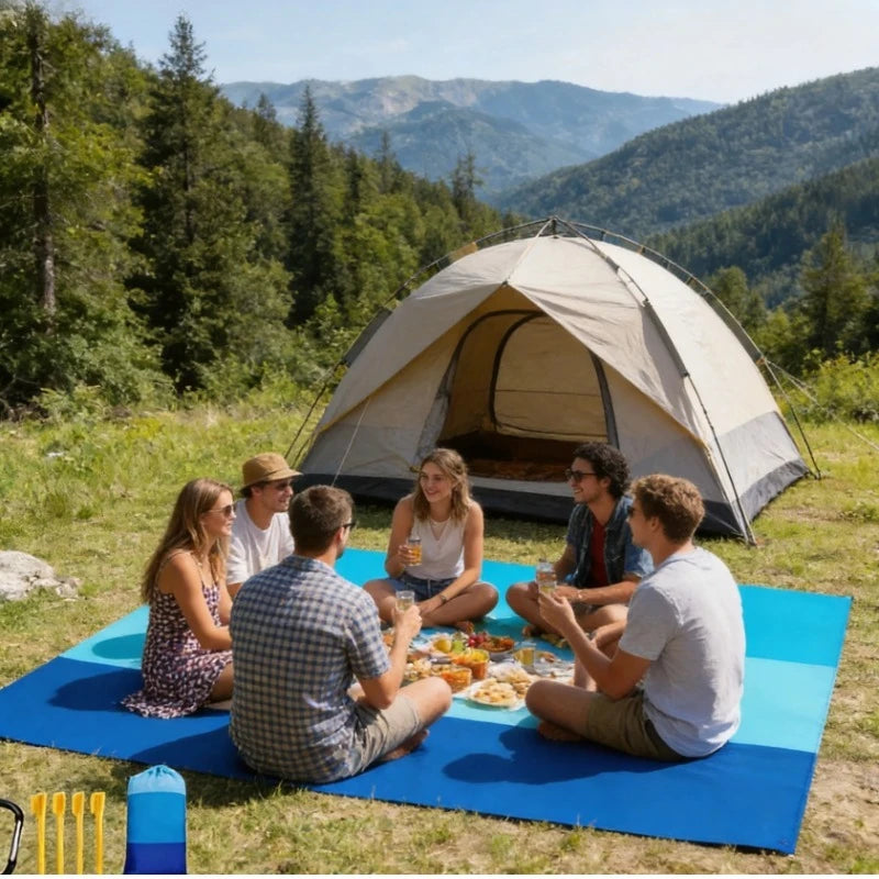 Extra Large Beach Mat 1-3 Adults Quick-dry Outdoor Placemat Perfect