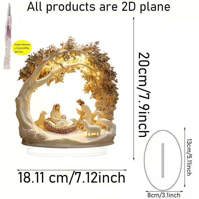 Tabletop Decor Nativity Figurines Set Home Decoration Easter Nativity Scene Figurine Zpaxo