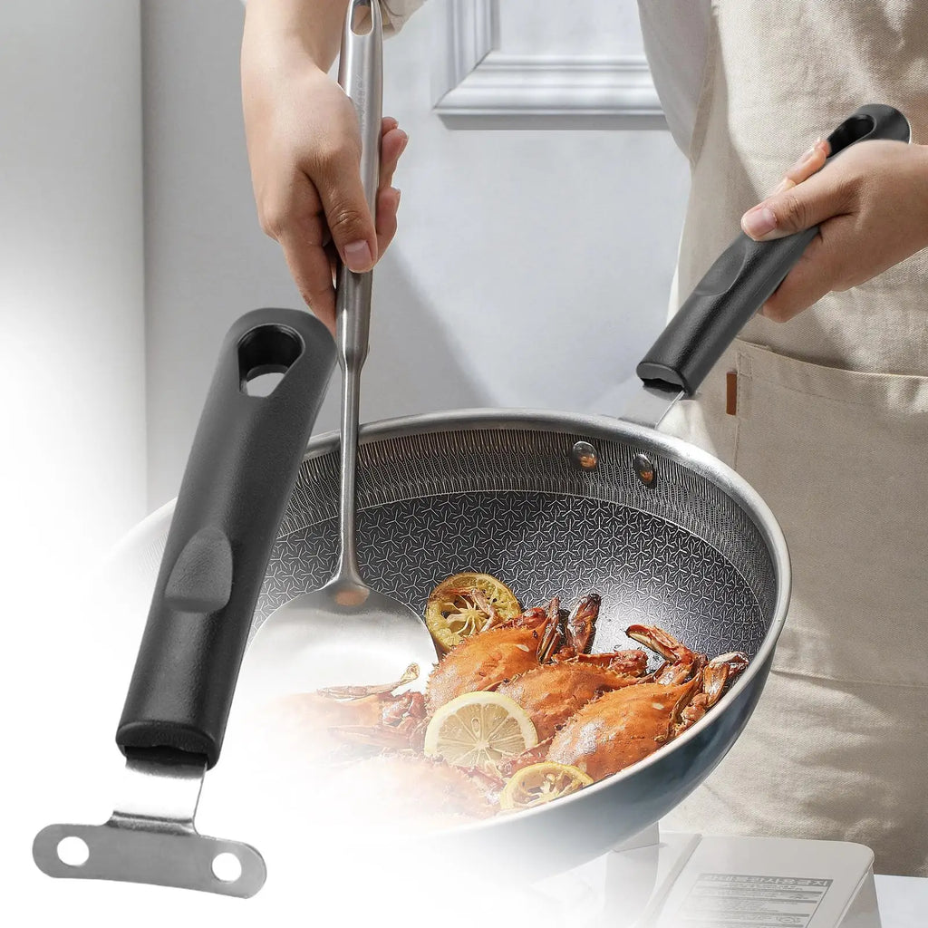 Replaceable Fry Handle Detachable Pot Part Kitchen Anti-scald