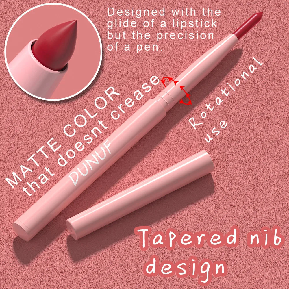 A Set Of Six Pieces Mist Cream Lipliner, Velvet Texture Does Not Pull Out, Easy To Apply, Not Easy To Smudge Zpaxo