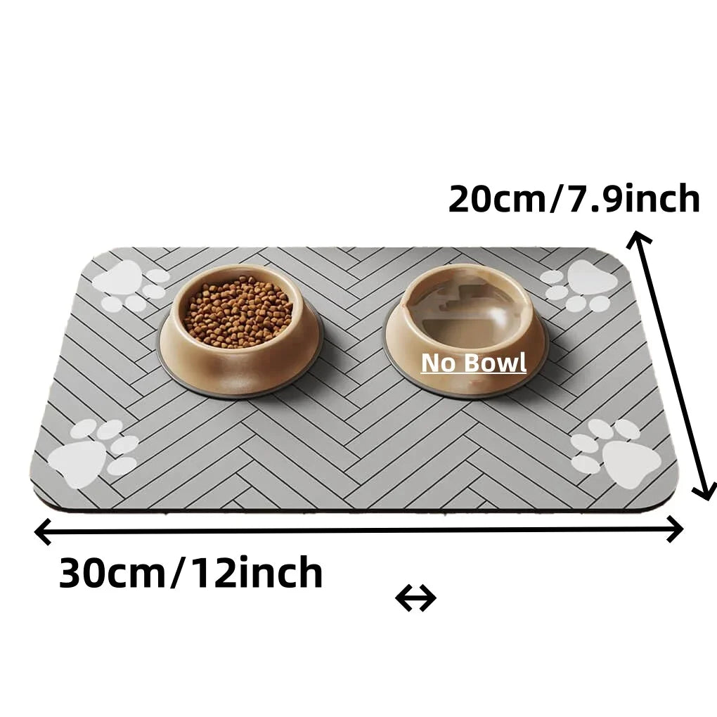S M L Bsorbent Pet Feeding Mat Waterproof Placemat Dog Cat Food Water
