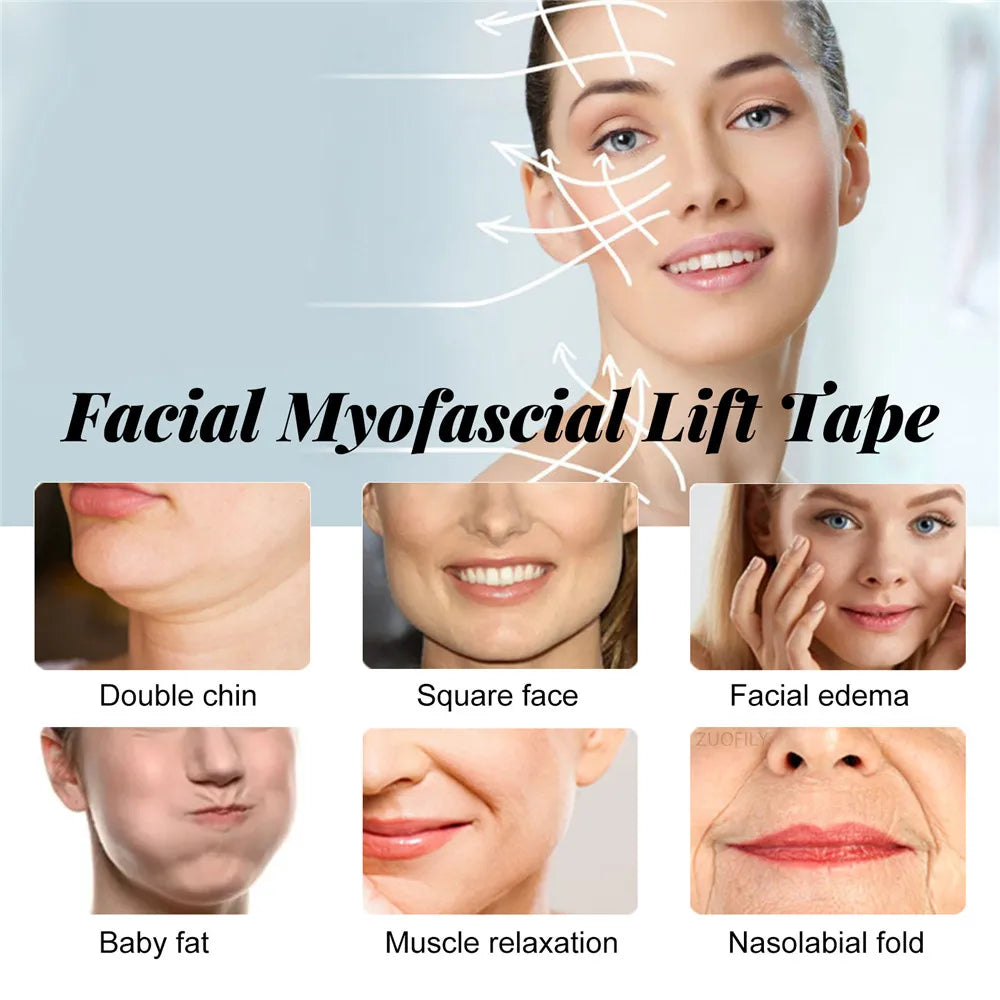 Face Lift Band Face Anti-sagging Lift Remove Eye Wrinkles V-shaped Face Breathable Lifting Face Paste Reusable Face Lift Tape Zpaxo
