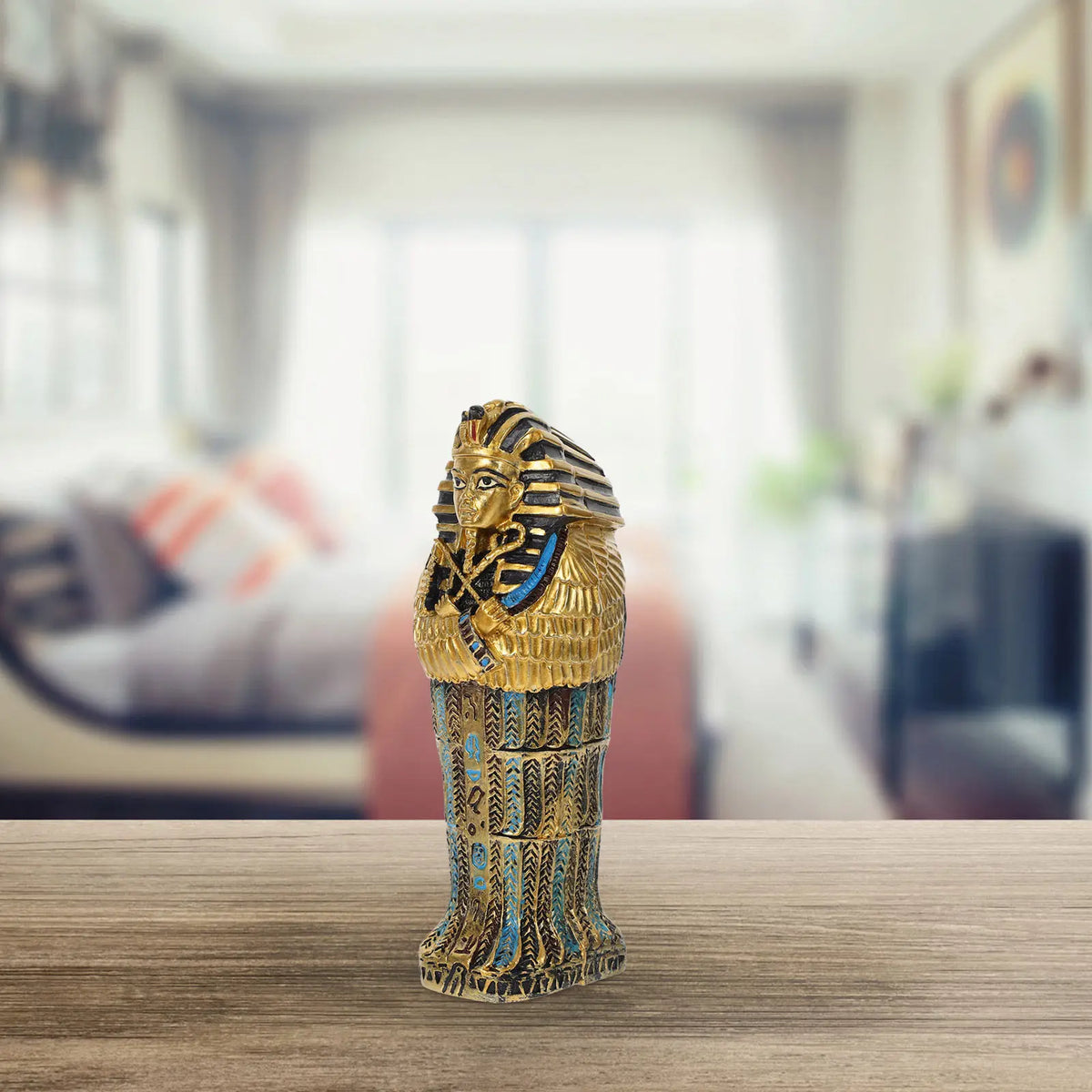 Resin Egyptian King Sculpture Art Decoration Bedroom Living Room Zpaxo Default Title