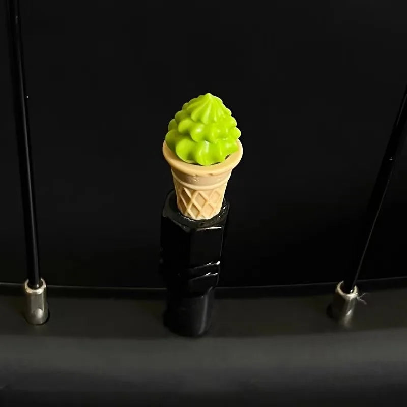Cute Ice Cream Bike Valve Caps – 4-Pack Dustproof Tire Caps