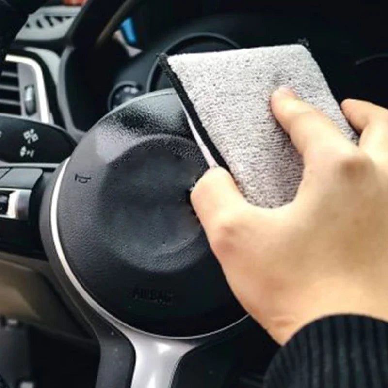 Double-Sided Microfiber Car Wax Sponge | Auto Detailing Set