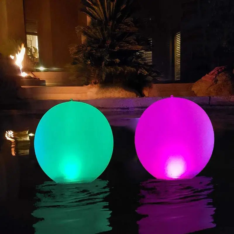 40CM Floating Pool Lights Ball Inflatable Waterproof Glow LED Decorative Ball Lamp for Swimming Pool Beach Garden Lawn Decor Zpaxo