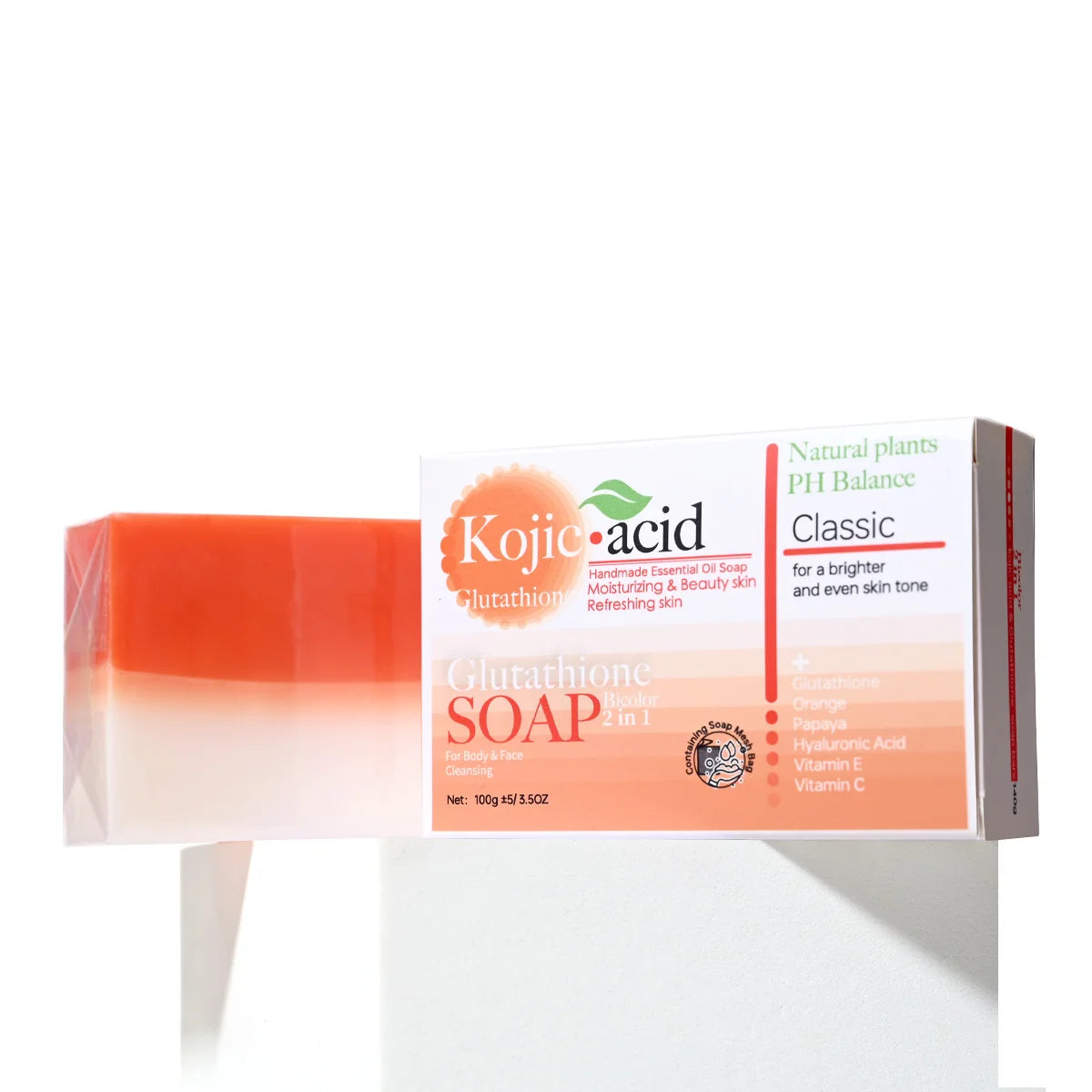 Turmeric Kojic Acid Glutathione Handmade Brightening Soap Handmade Bar Soap Zpaxo 100G HZ QG