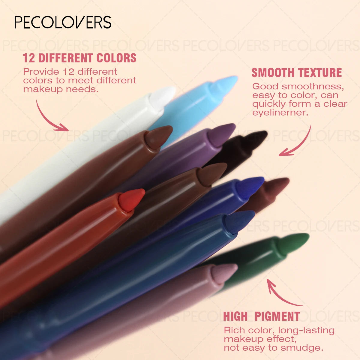 Waterproof Purple Eyeliner Gel Pe Smudge-proof Sweat-resistant Zpaxo