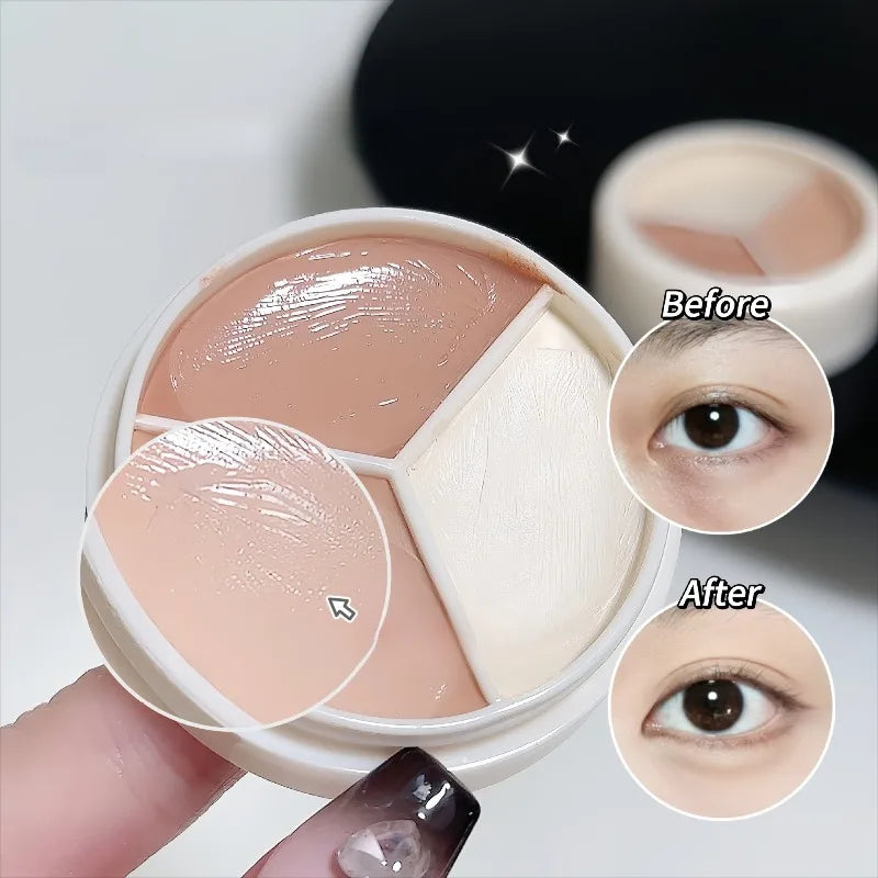 3-color Concealer Cream Coverage Acne Spot Dark Circles Contour