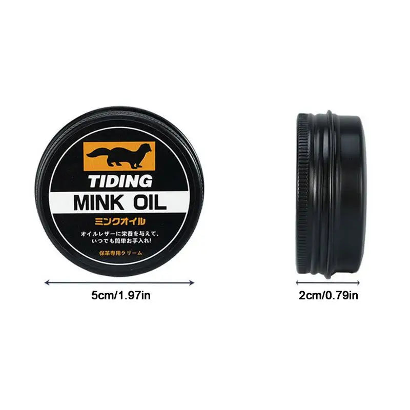 Leather Mink Oil Repair Cream Furniture Shoes Bags Sofas Luxury Care