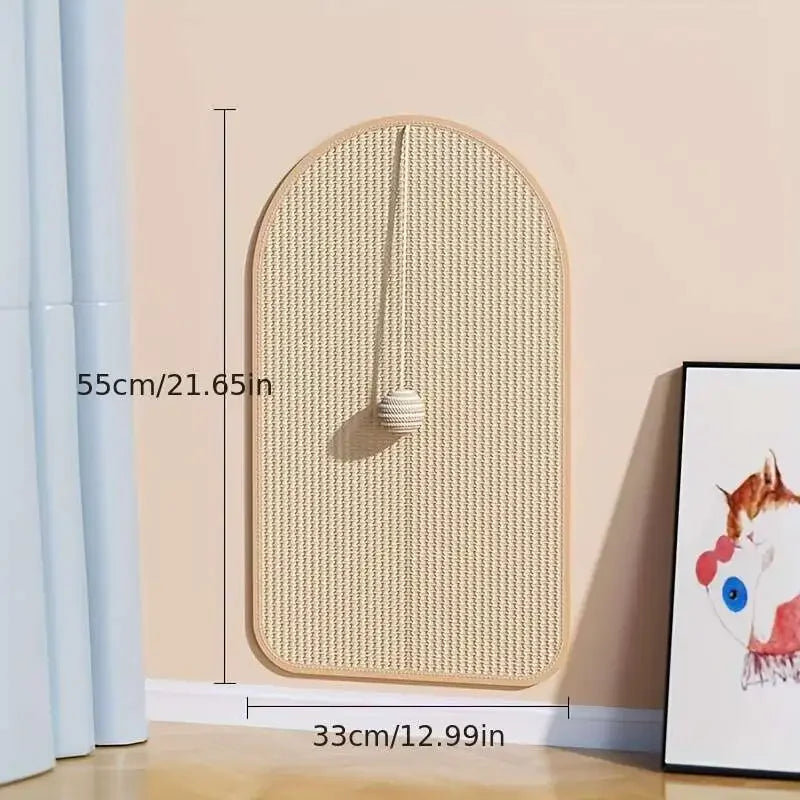 Durable Sisal Cat Scratch Pads Wall Sofa Claw Grinding Board Stickers