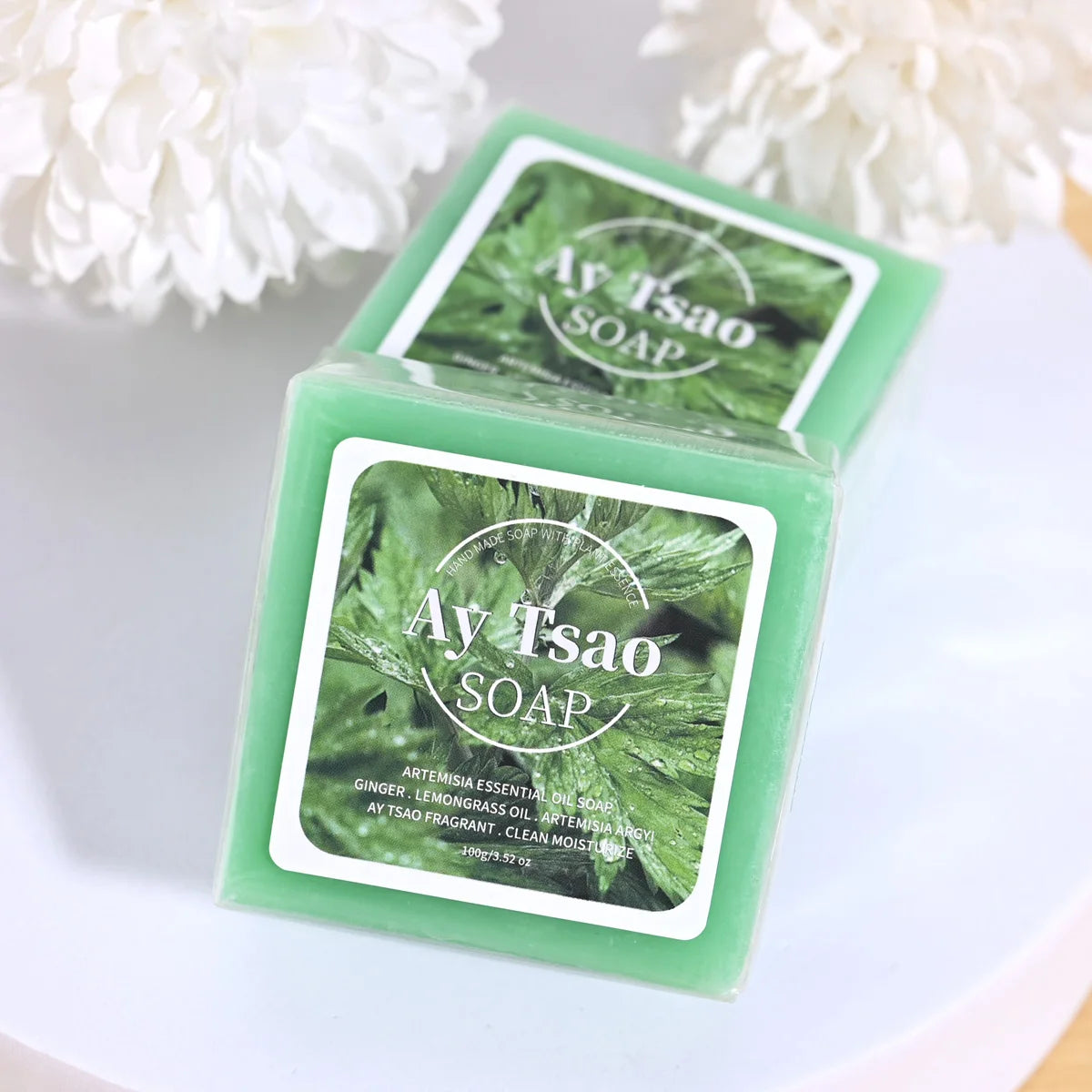 Artemisia Essential Oil Soap – Lemongrass & Ginger Bar Essential Oil Soap Bar Zpaxo