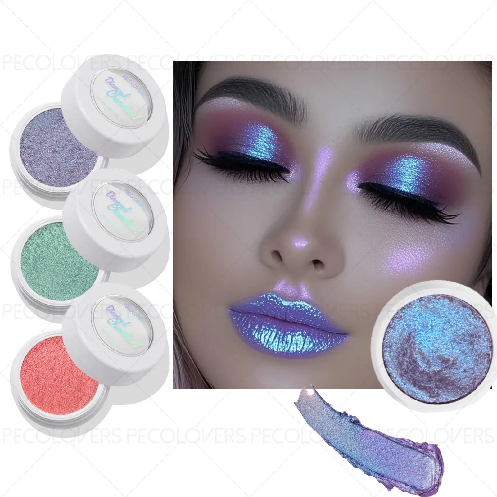 Chameleon Glitter Eyeshadow Powder - 1PC, Glowing Pearly Shimmer, Simple to Use, Lazy Eye Look, Christmas Gift Idea Zpaxo