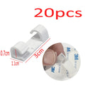 Cable Organizer Clip Adhesive Charger Clasp Desk Wire Manager Cord Zpaxo White-20PCS