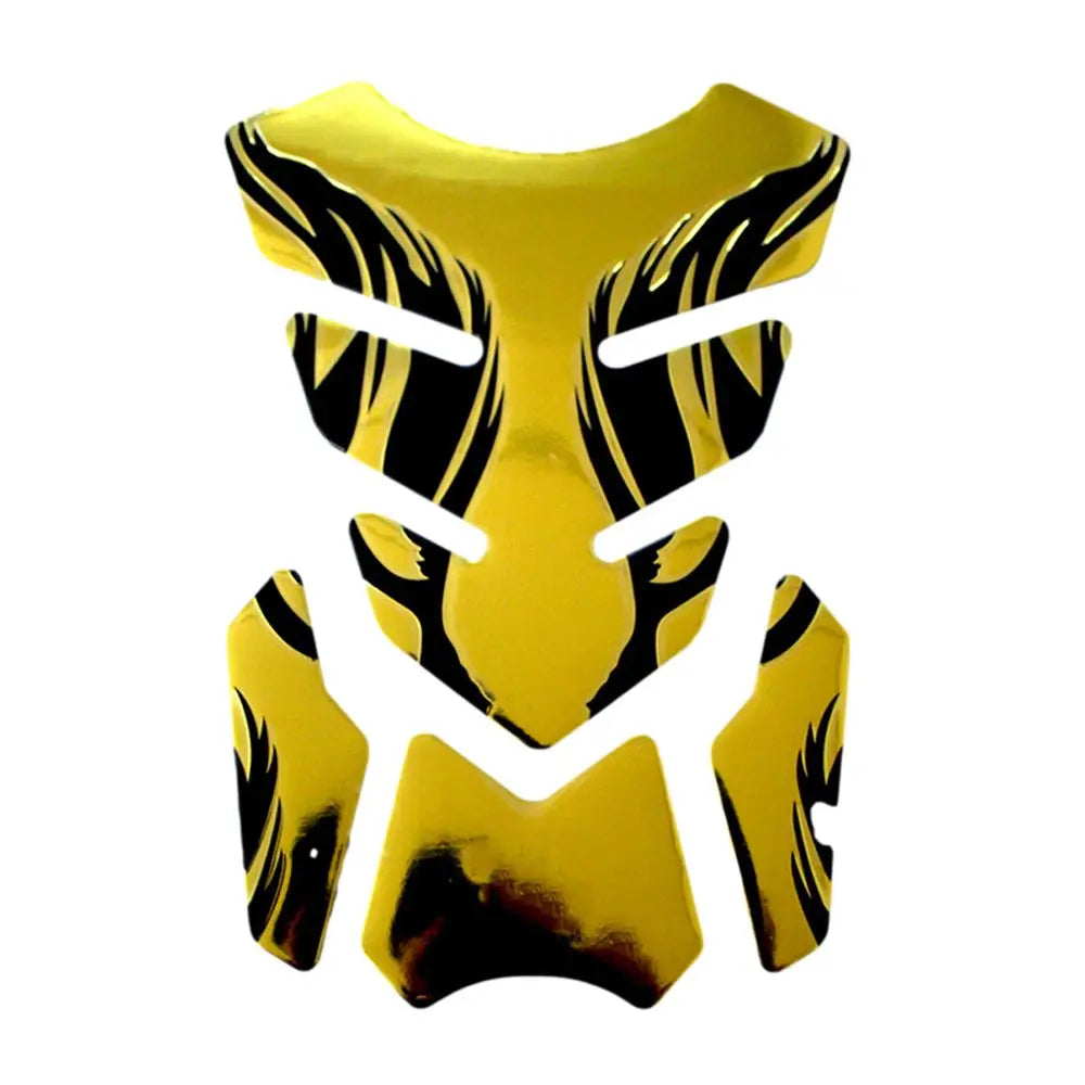 Decoration Oil Gas Tank Protector Cover 3D Tankpad Sticker Motorcycle Zpaxo gold