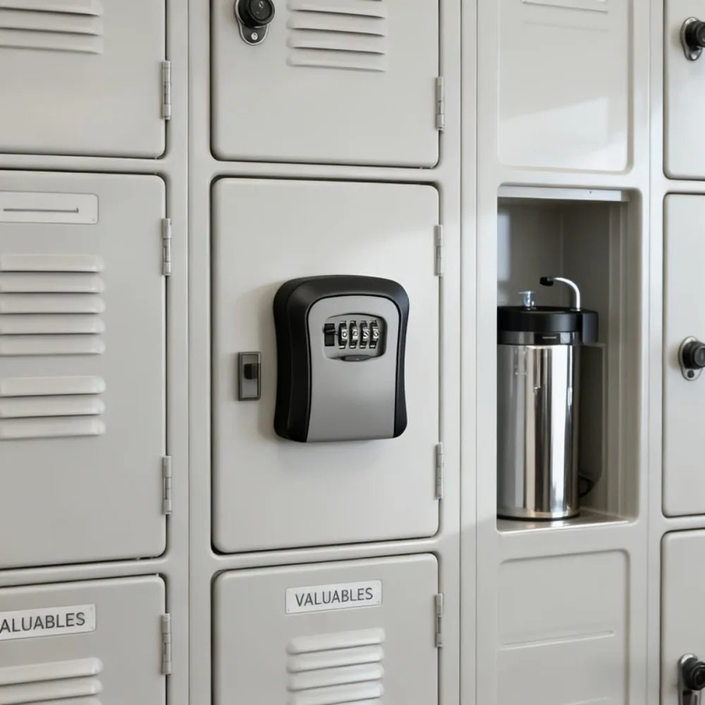 Ultra-secure Flip-top Key Safe Wall-mounted Metal Plastic Combination