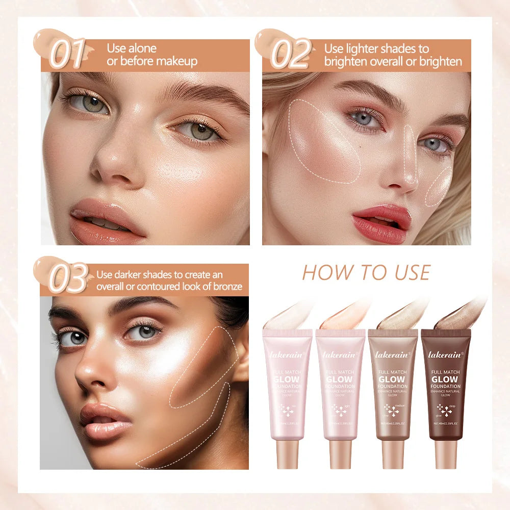 Illuminator Highlighter Paris Makeup True Match Lumi Glotion Natural Glow Enhancer Bronzing Drops Glow Foundation Zpaxo
