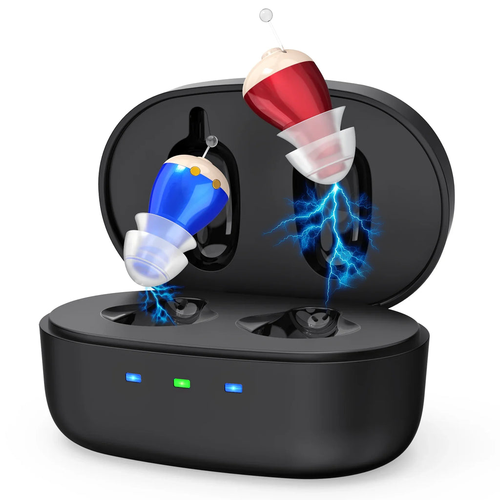 Hearing Amplifiers Earbuds Noise Reduction Rechargeable Digital Sound