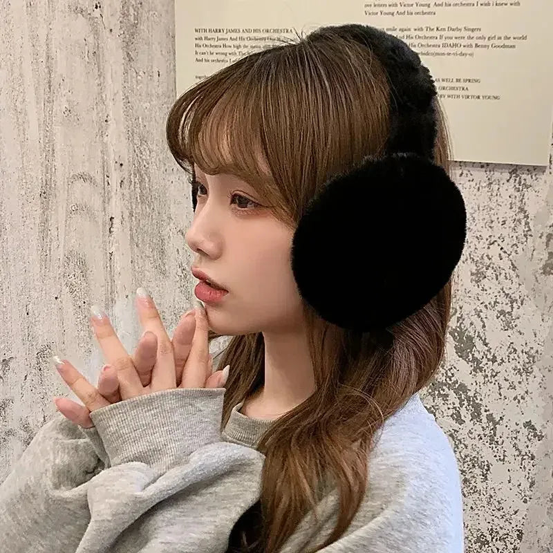 Soft Faux Fur Earmuffs – Unisex Foldable Winter Ear Warmers