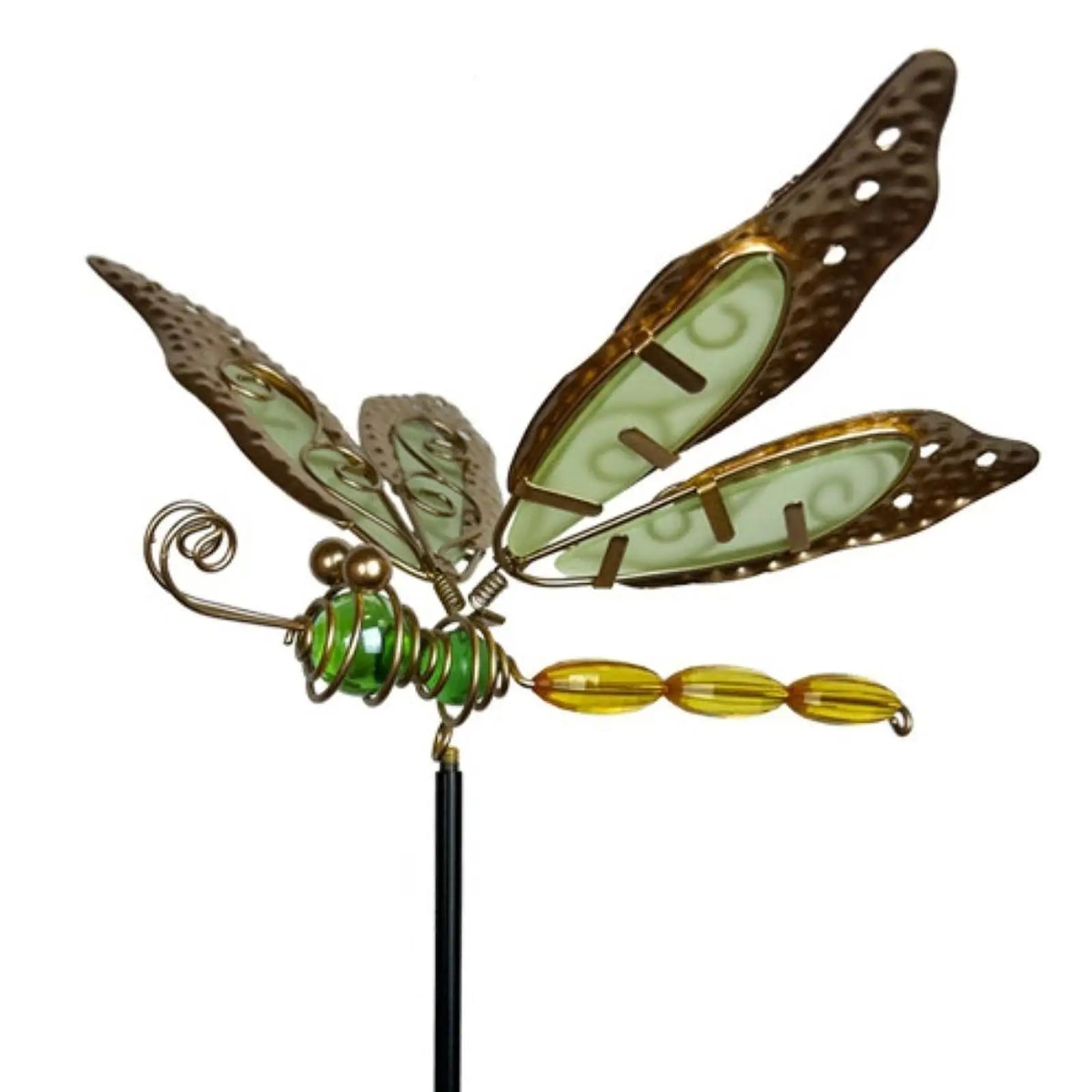 Dragonfly Garden Stake – Glow in the Dark Metal Yard Decor Garden Stake Decor Zpaxo