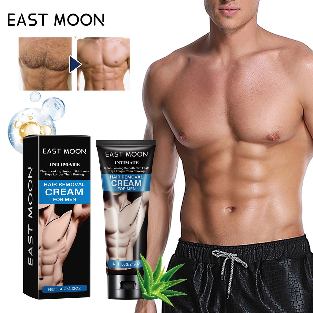 Men's Painless Hair Removal Cream – Chest, Arm, Leg & Back Hair Removal Cream Zpaxo