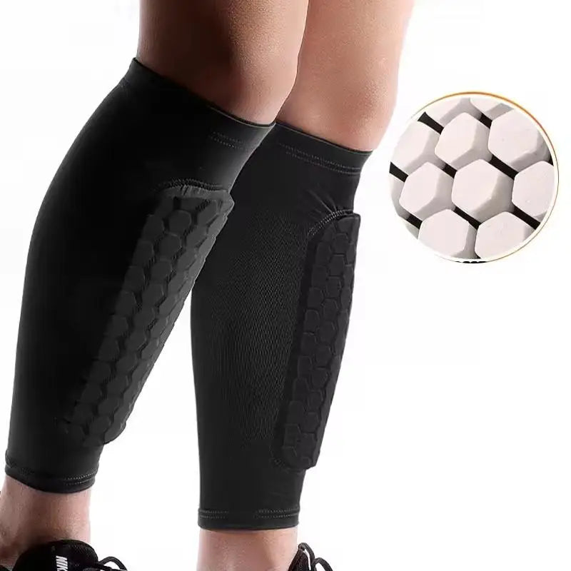 Shin Splints Soccer Sleeve Honeycomb Padding Ski Leggings Calf Zpaxo