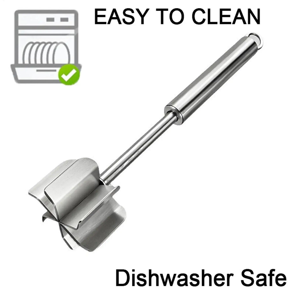 Meat Masher 6-Leaves Stainless Steel Multi-functional Chopper Ground